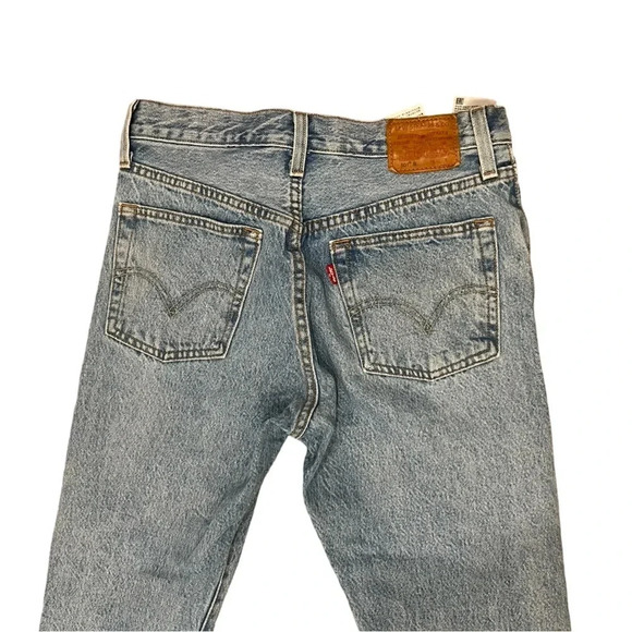 Levis Premium 501 Skinny Jeans | Light Wash distressed | W26 L28 - Picture 8 of 8